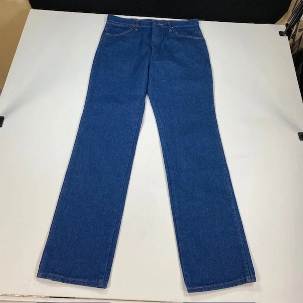 Wrangler 936PWD Cowboy Cut Slim Fit Mens Jeans 33x34 Indigo Blue Cotton Denim
